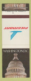Matchbook Cover - Piedmont Airlines Washington DC