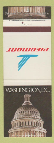 Matchbook Cover - Piedmont Airlines Washington DC