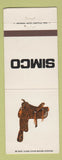 Matchbook Cover - Simco Saddles