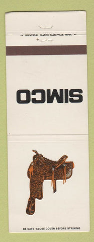 Matchbook Cover - Simco Saddles