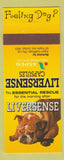 Matchbook Cover - Liversense Capsules Dog Durban South Africa Hangovers?