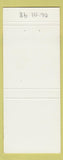 Matchbook Cover - Liversense Capsules Dog Durban South Africa Hangovers?