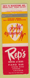 Matchbook Cover - Manchester Motel Rep's Ribs Fresno CA WEAR