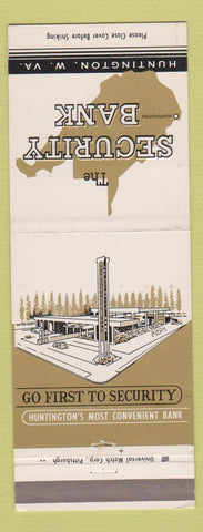 Matchbook Cover - Security Bank Huntington WV