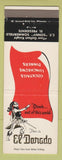 Matchbook Cover - El Dorado Restaurant Milwaukee WI