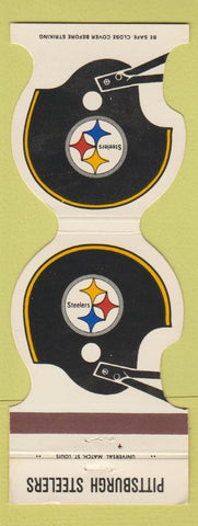 Matchbook Cover - Pittsburgh Steelers Football 1981 Nuzum Chevrolet Uniontown PA