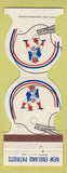 Matchbook Cover - New England Patriots Football Tahiti Polynesian Dedham MA