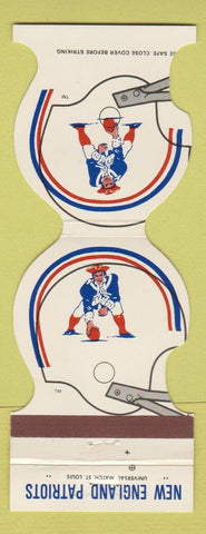 Matchbook Cover - New England Patriots Football Tahiti Polynesian Dedham MA