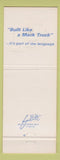 Matchbook Cover - Mack Trucks 75th Anniversary Signal Hill CA