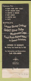 Matchbook Cover - Sign of the Steer Buffalo NY
