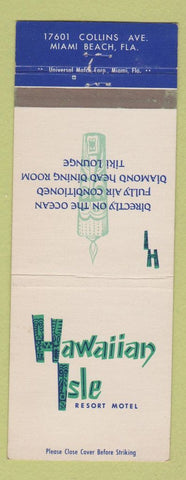 Matchbook Cover - Hawaiian Isle Resort Miami Beach FL Tiki