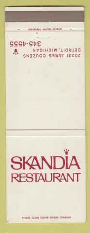Matchbook Cover - Skandia Restaurant Detroit MI WEAR