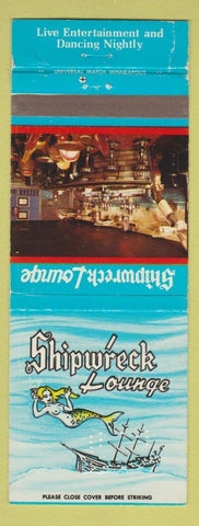 Matchbook Cover - Shipwreck Lounge Holiday Inn Mitchell SD girlie mermaid