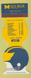 Matchbook Cover - Michigan Wolverines Football 1979 1980