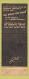 Matchbook Cover - Phil Lehr's Steak San Francisco CA