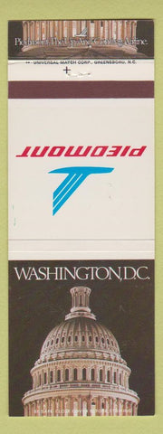 Matchbook Cover - Piedmont Airlines Washington DC