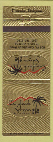 Matchbook Cover - Camelback Sahara Motor Hotel Phoenix AZ