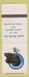 Matchbook Cover - Mack Trucks 75th Anniversary Omaha NE