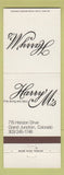 Matchbook Cover - Harry M's Restaurant Disco Grand Junction Colorado