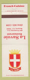 Matchbook Cover - La Savoie Restaurant Metairie LA French