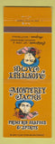 Matchbook Cover - Monterey Jack's Mountain View Rancho Bernardo CA Scottsdale AZ