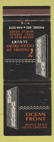 Matchbook Cover - Bar Harbor Myrtle Beach SC WEAR