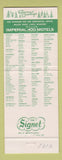 Matchbook Cover - Imperial 400 Motel Palo Alto CA Christmas