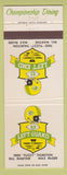 Matchbook Cover Fuzzy Thurston Green Bay Packers Football WI Eau Claire Madison