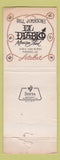 Matchbook Cover - Bill Johnson's BBQ Phoenix Mesa AZ WORN