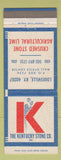 Matchbook Cover - Kentucky Stone Lime Louisville KY