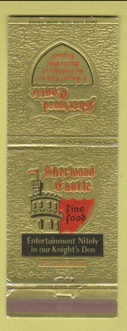 Matchbook Cover - Sherwood Castle  Lyons IL