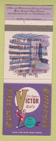Matchbook Cover - Di Stefano's Victor Cafe Philadelphia PA