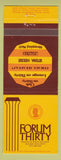 Matchbook Cover - Forum Thirty Springfield IL restaurant