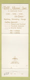 Matchbook Cover - Bill Marre Furs Mink St Louis MO