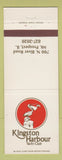 Matchbook Cover - Kingston Harbour Yacht Club Mount Prospect IL