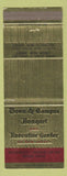 Matchbook Cover - Town & Campus Banquet Center Elizabeth Union NJ