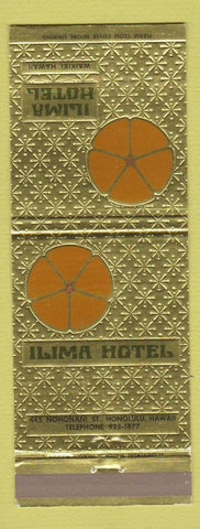 Matchbook Cover - Ilima Hotel Waikiki Hawaii