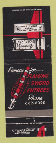 Matchbook Cover - Archdale's Restaurant Waukegan IL WEAR