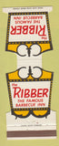 Matchbook Cover - Ribber BBQ Inn Seattle Tacoma WA