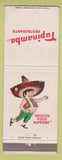 Matchbook Cover - Tupinamba Restaurant Mexican Dallas TX #1