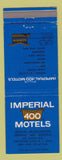 Matchbook Cover - Imperial 400 Motel Englewood Cliffs NJ