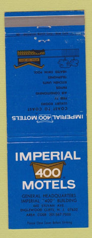 Matchbook Cover - Imperial 400 Motel Englewood Cliffs NJ