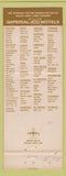 Matchbook Cover - Imperial 400 Motel Englewood Cliffs NJ