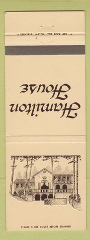 Matchbook Cover - Hamilton House Hot Springs AR