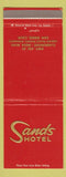 Matchbook Cover - Sands Hotel San Diego CA