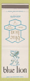 Matchbook Cover - Blue Lion Restaurant Oakland CA