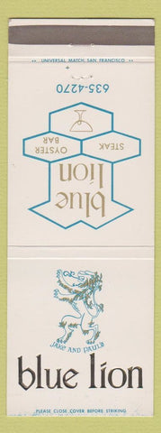 Matchbook Cover - Blue Lion Restaurant Oakland CA