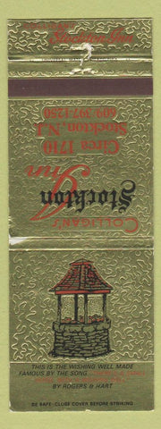 Matchbook Cover - Colligan's Stockton Inn NJ WORN