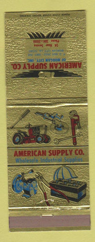 Matchbook Cover - American Supply Morgan City LA Industrial