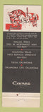 Matchbook Cover - Jamil's Steak House Dallas Houston TX Tulsa Oklahoma City OK